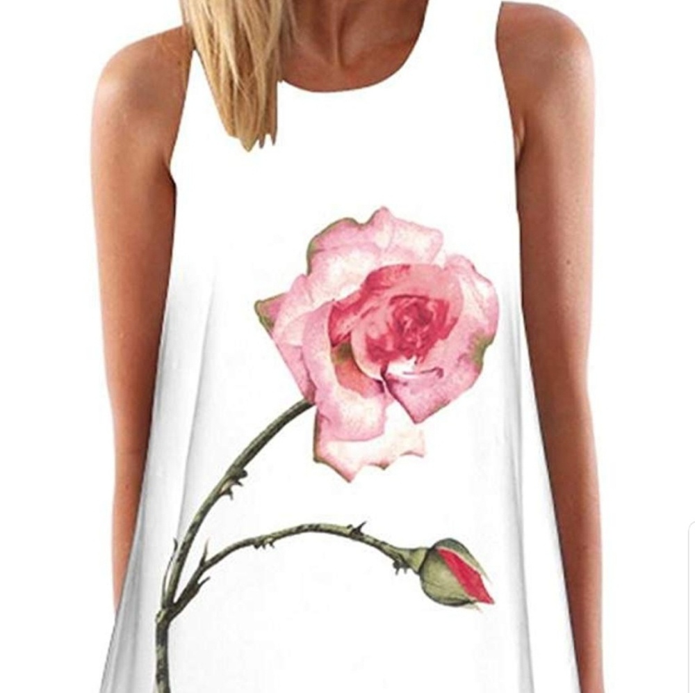 Blooming 🏵 Flower Mini Dress - Picture 2 of 3